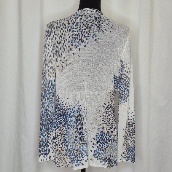 Nic + Zoe Featherweight Linen Blend Button Cardigan - Size L - Picture 4 of 11